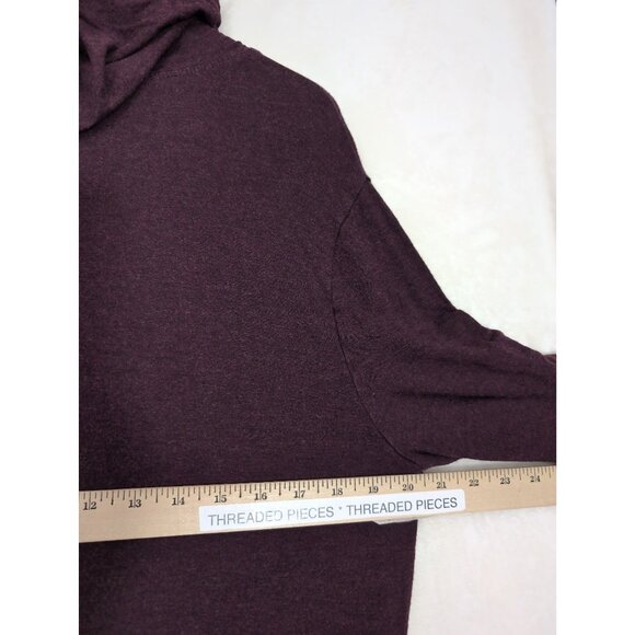 Cabi Hype Hoodie Womens S Burgundy Oversized Stretch Soft Casual Comfy Relax - Picture 8 of 11